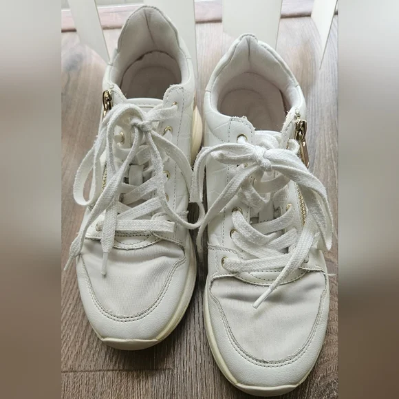 ALDO Women's White Wedge Sneakers - Picture 3 of 14